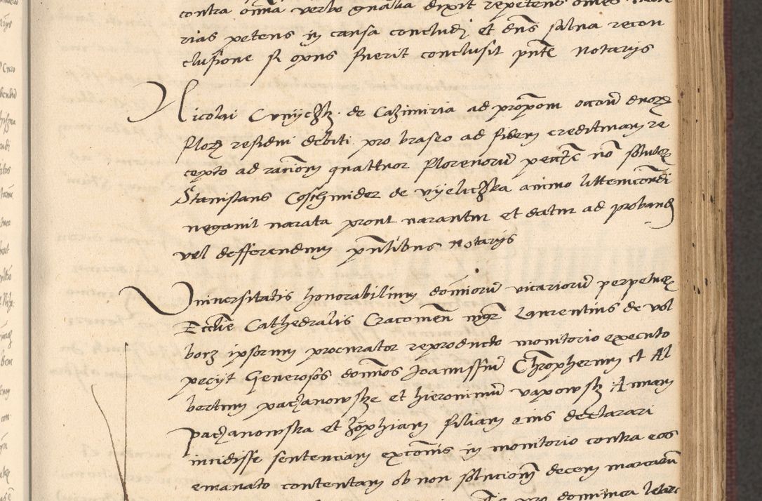 Zdjęcie nr 219 dla obiektu archiwalnego: Acta actorum, obligacionum sententiarumque tam interlocutoriarum quam diffinitivarum coram reverendo domino Thoma Roschnowsky canonico et officiali Cracoviensi generali ad annum Domini 1534, indicione septima, pontificatus sanctissimi in Christo patris domini et domini Clementis pape septimi, anno ipsius undecimo vel alias, ut dicitur vacante sede apostolica feliciter continuantur