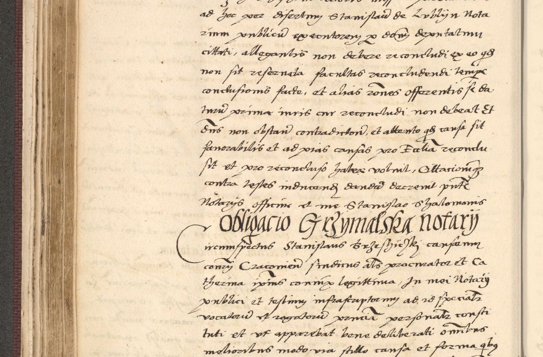 Zdjęcie nr 216 dla obiektu archiwalnego: Acta actorum, obligacionum sententiarumque tam interlocutoriarum quam diffinitivarum coram reverendo domino Thoma Roschnowsky canonico et officiali Cracoviensi generali ad annum Domini 1534, indicione septima, pontificatus sanctissimi in Christo patris domini et domini Clementis pape septimi, anno ipsius undecimo vel alias, ut dicitur vacante sede apostolica feliciter continuantur