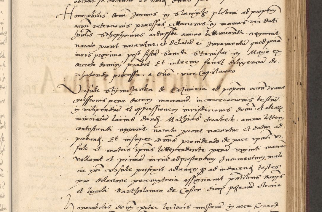 Zdjęcie nr 213 dla obiektu archiwalnego: Acta actorum, obligacionum sententiarumque tam interlocutoriarum quam diffinitivarum coram reverendo domino Thoma Roschnowsky canonico et officiali Cracoviensi generali ad annum Domini 1534, indicione septima, pontificatus sanctissimi in Christo patris domini et domini Clementis pape septimi, anno ipsius undecimo vel alias, ut dicitur vacante sede apostolica feliciter continuantur