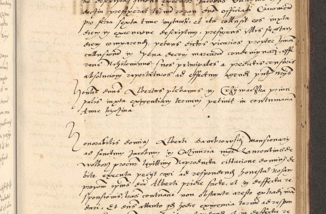 Zdjęcie nr 207 dla obiektu archiwalnego: Acta actorum, obligacionum sententiarumque tam interlocutoriarum quam diffinitivarum coram reverendo domino Thoma Roschnowsky canonico et officiali Cracoviensi generali ad annum Domini 1534, indicione septima, pontificatus sanctissimi in Christo patris domini et domini Clementis pape septimi, anno ipsius undecimo vel alias, ut dicitur vacante sede apostolica feliciter continuantur