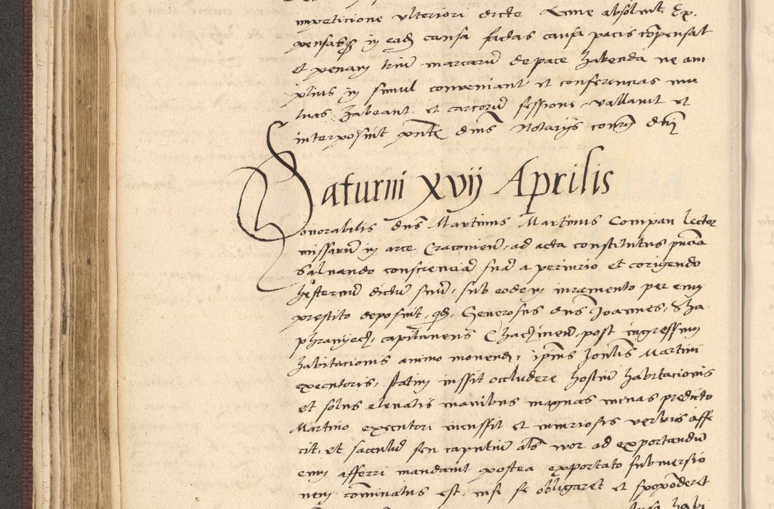 Zdjęcie nr 202 dla obiektu archiwalnego: Acta actorum, obligacionum sententiarumque tam interlocutoriarum quam diffinitivarum coram reverendo domino Thoma Roschnowsky canonico et officiali Cracoviensi generali ad annum Domini 1534, indicione septima, pontificatus sanctissimi in Christo patris domini et domini Clementis pape septimi, anno ipsius undecimo vel alias, ut dicitur vacante sede apostolica feliciter continuantur