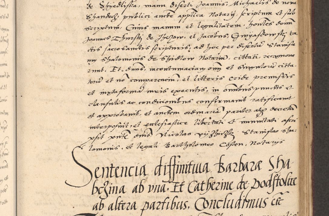 Zdjęcie nr 183 dla obiektu archiwalnego: Acta actorum, obligacionum sententiarumque tam interlocutoriarum quam diffinitivarum coram reverendo domino Thoma Roschnowsky canonico et officiali Cracoviensi generali ad annum Domini 1534, indicione septima, pontificatus sanctissimi in Christo patris domini et domini Clementis pape septimi, anno ipsius undecimo vel alias, ut dicitur vacante sede apostolica feliciter continuantur