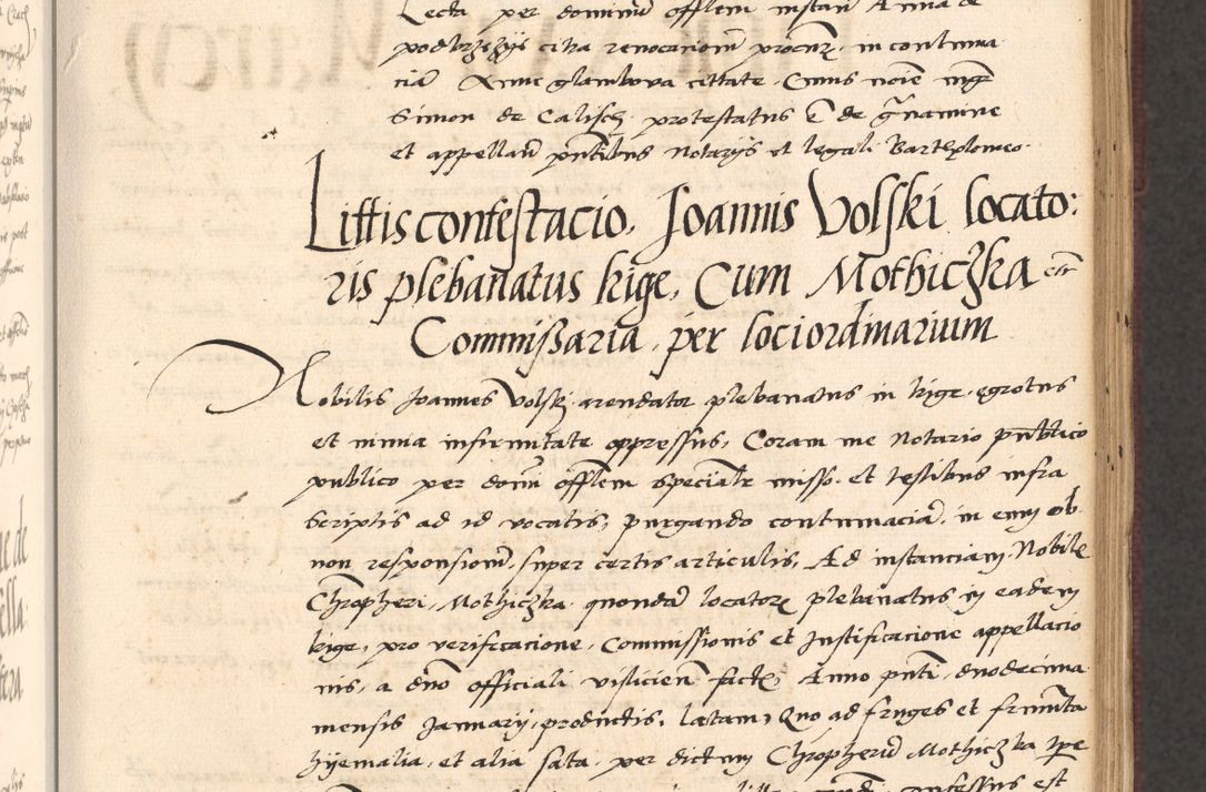 Zdjęcie nr 173 dla obiektu archiwalnego: Acta actorum, obligacionum sententiarumque tam interlocutoriarum quam diffinitivarum coram reverendo domino Thoma Roschnowsky canonico et officiali Cracoviensi generali ad annum Domini 1534, indicione septima, pontificatus sanctissimi in Christo patris domini et domini Clementis pape septimi, anno ipsius undecimo vel alias, ut dicitur vacante sede apostolica feliciter continuantur