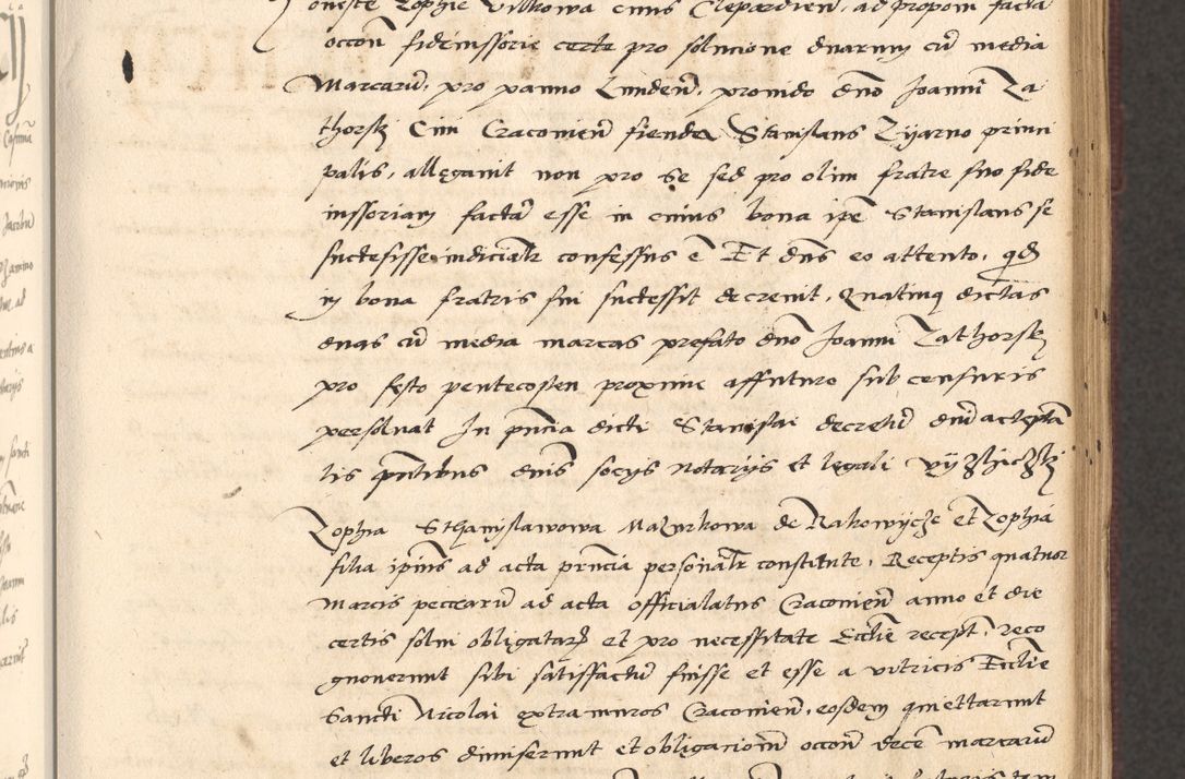 Zdjęcie nr 175 dla obiektu archiwalnego: Acta actorum, obligacionum sententiarumque tam interlocutoriarum quam diffinitivarum coram reverendo domino Thoma Roschnowsky canonico et officiali Cracoviensi generali ad annum Domini 1534, indicione septima, pontificatus sanctissimi in Christo patris domini et domini Clementis pape septimi, anno ipsius undecimo vel alias, ut dicitur vacante sede apostolica feliciter continuantur