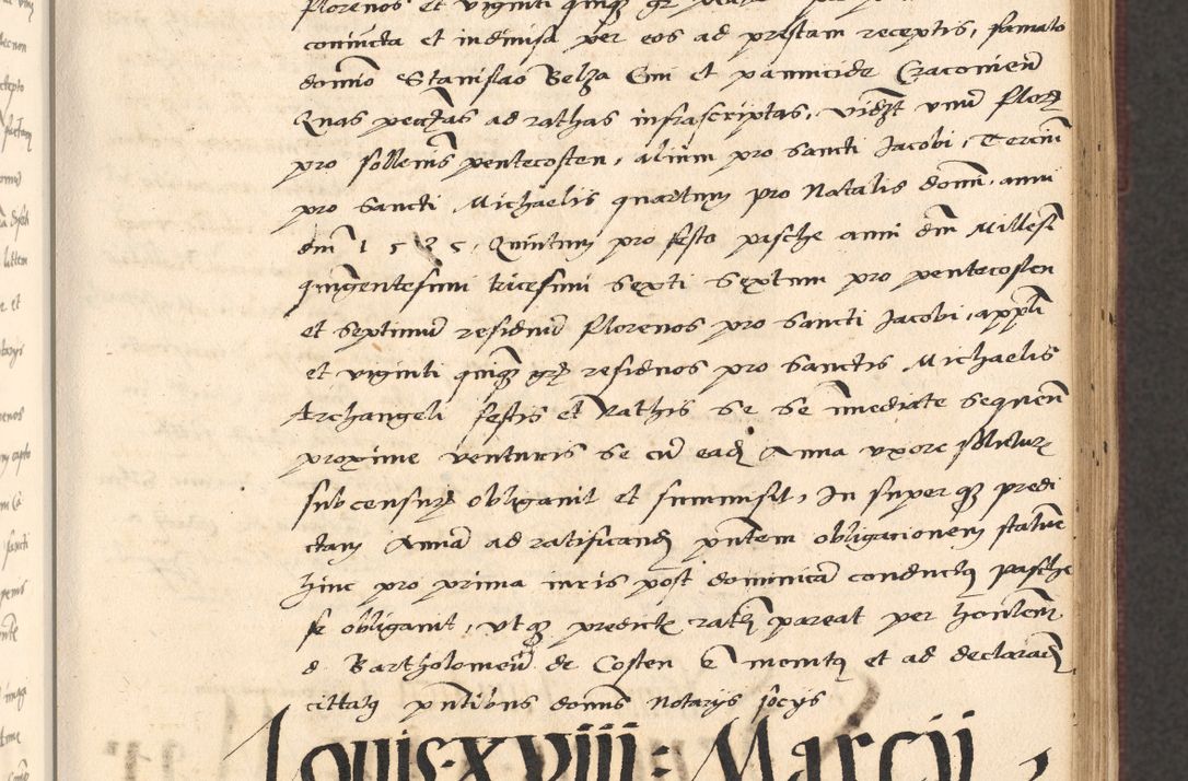 Zdjęcie nr 165 dla obiektu archiwalnego: Acta actorum, obligacionum sententiarumque tam interlocutoriarum quam diffinitivarum coram reverendo domino Thoma Roschnowsky canonico et officiali Cracoviensi generali ad annum Domini 1534, indicione septima, pontificatus sanctissimi in Christo patris domini et domini Clementis pape septimi, anno ipsius undecimo vel alias, ut dicitur vacante sede apostolica feliciter continuantur