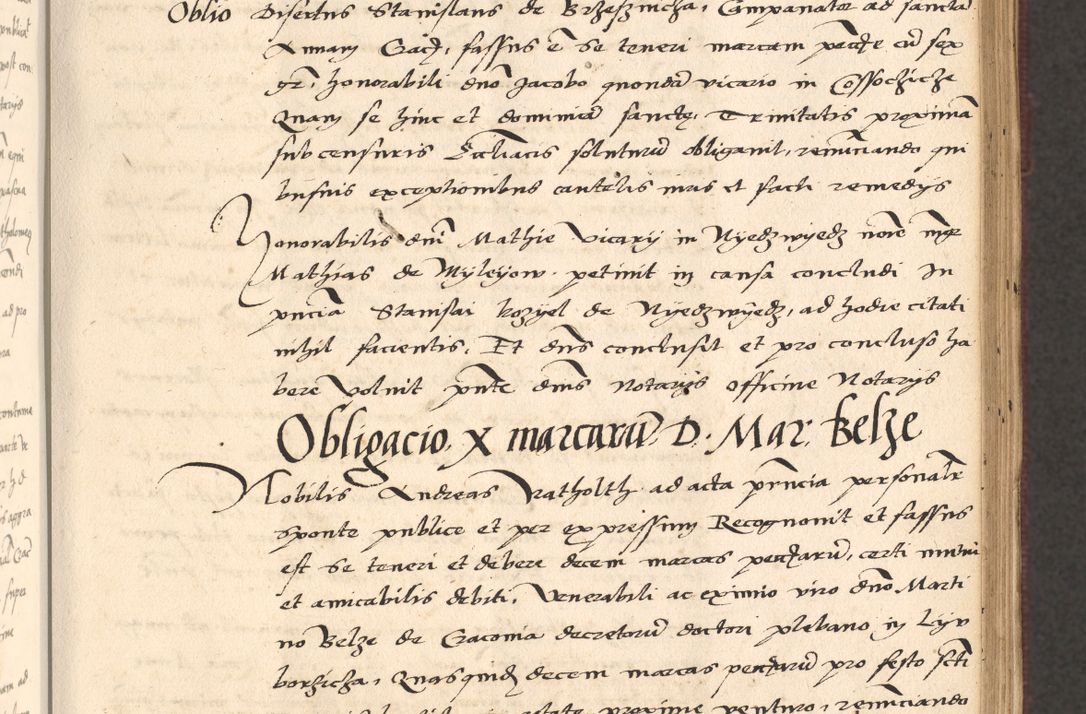 Zdjęcie nr 163 dla obiektu archiwalnego: Acta actorum, obligacionum sententiarumque tam interlocutoriarum quam diffinitivarum coram reverendo domino Thoma Roschnowsky canonico et officiali Cracoviensi generali ad annum Domini 1534, indicione septima, pontificatus sanctissimi in Christo patris domini et domini Clementis pape septimi, anno ipsius undecimo vel alias, ut dicitur vacante sede apostolica feliciter continuantur