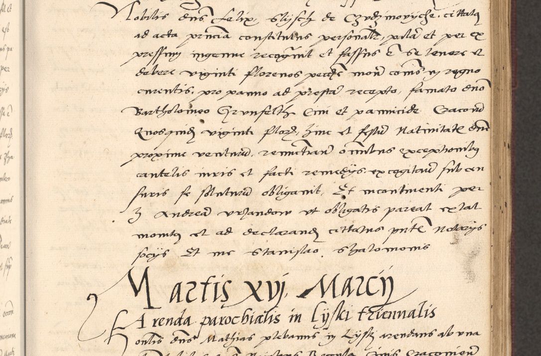 Zdjęcie nr 155 dla obiektu archiwalnego: Acta actorum, obligacionum sententiarumque tam interlocutoriarum quam diffinitivarum coram reverendo domino Thoma Roschnowsky canonico et officiali Cracoviensi generali ad annum Domini 1534, indicione septima, pontificatus sanctissimi in Christo patris domini et domini Clementis pape septimi, anno ipsius undecimo vel alias, ut dicitur vacante sede apostolica feliciter continuantur