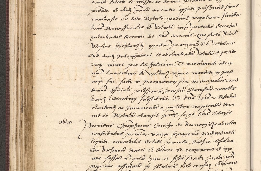 Zdjęcie nr 150 dla obiektu archiwalnego: Acta actorum, obligacionum sententiarumque tam interlocutoriarum quam diffinitivarum coram reverendo domino Thoma Roschnowsky canonico et officiali Cracoviensi generali ad annum Domini 1534, indicione septima, pontificatus sanctissimi in Christo patris domini et domini Clementis pape septimi, anno ipsius undecimo vel alias, ut dicitur vacante sede apostolica feliciter continuantur