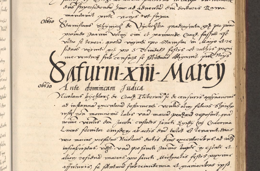 Zdjęcie nr 151 dla obiektu archiwalnego: Acta actorum, obligacionum sententiarumque tam interlocutoriarum quam diffinitivarum coram reverendo domino Thoma Roschnowsky canonico et officiali Cracoviensi generali ad annum Domini 1534, indicione septima, pontificatus sanctissimi in Christo patris domini et domini Clementis pape septimi, anno ipsius undecimo vel alias, ut dicitur vacante sede apostolica feliciter continuantur