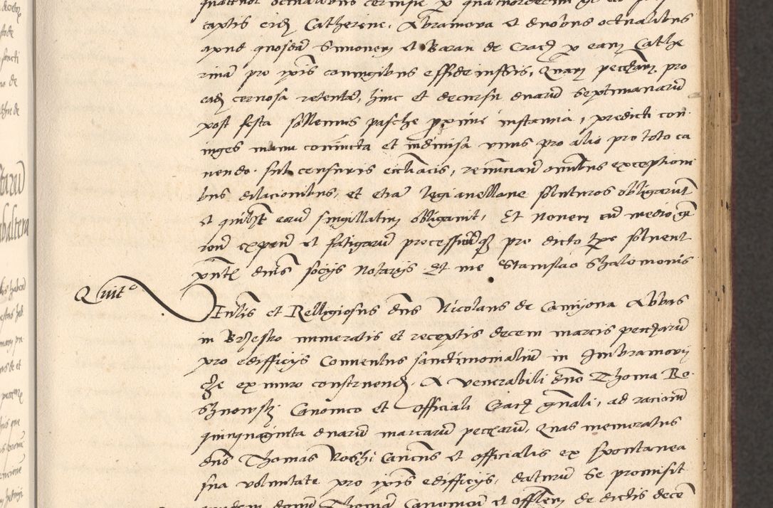 Zdjęcie nr 145 dla obiektu archiwalnego: Acta actorum, obligacionum sententiarumque tam interlocutoriarum quam diffinitivarum coram reverendo domino Thoma Roschnowsky canonico et officiali Cracoviensi generali ad annum Domini 1534, indicione septima, pontificatus sanctissimi in Christo patris domini et domini Clementis pape septimi, anno ipsius undecimo vel alias, ut dicitur vacante sede apostolica feliciter continuantur
