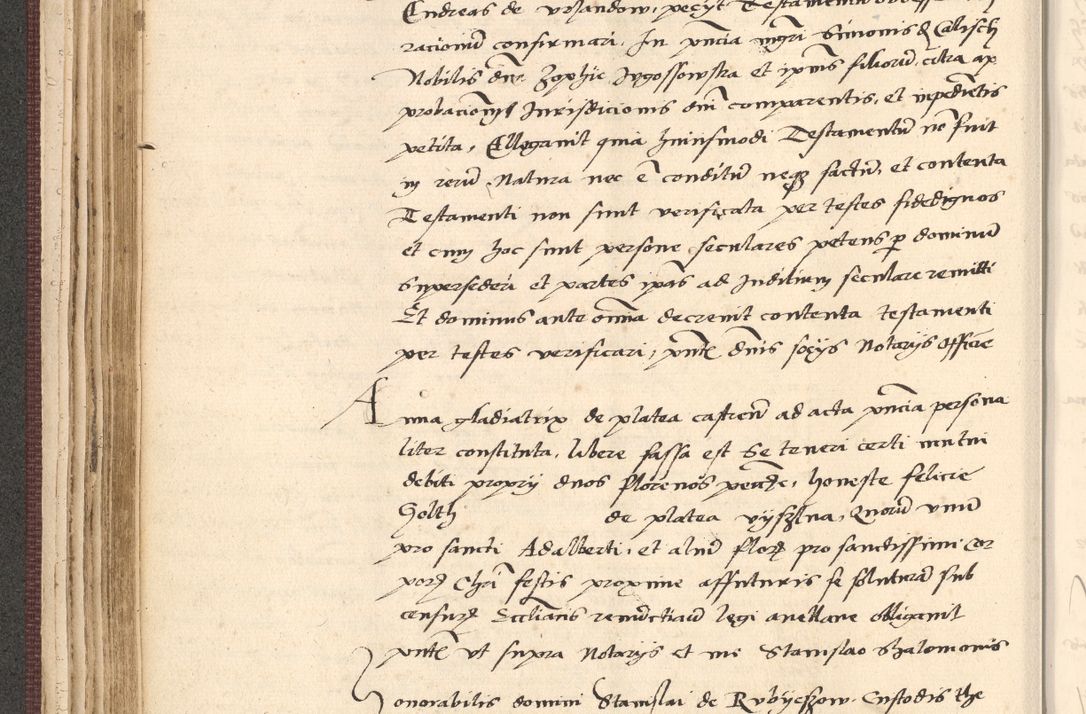 Zdjęcie nr 146 dla obiektu archiwalnego: Acta actorum, obligacionum sententiarumque tam interlocutoriarum quam diffinitivarum coram reverendo domino Thoma Roschnowsky canonico et officiali Cracoviensi generali ad annum Domini 1534, indicione septima, pontificatus sanctissimi in Christo patris domini et domini Clementis pape septimi, anno ipsius undecimo vel alias, ut dicitur vacante sede apostolica feliciter continuantur