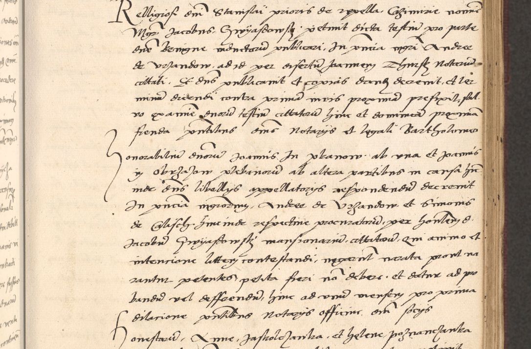 Zdjęcie nr 141 dla obiektu archiwalnego: Acta actorum, obligacionum sententiarumque tam interlocutoriarum quam diffinitivarum coram reverendo domino Thoma Roschnowsky canonico et officiali Cracoviensi generali ad annum Domini 1534, indicione septima, pontificatus sanctissimi in Christo patris domini et domini Clementis pape septimi, anno ipsius undecimo vel alias, ut dicitur vacante sede apostolica feliciter continuantur