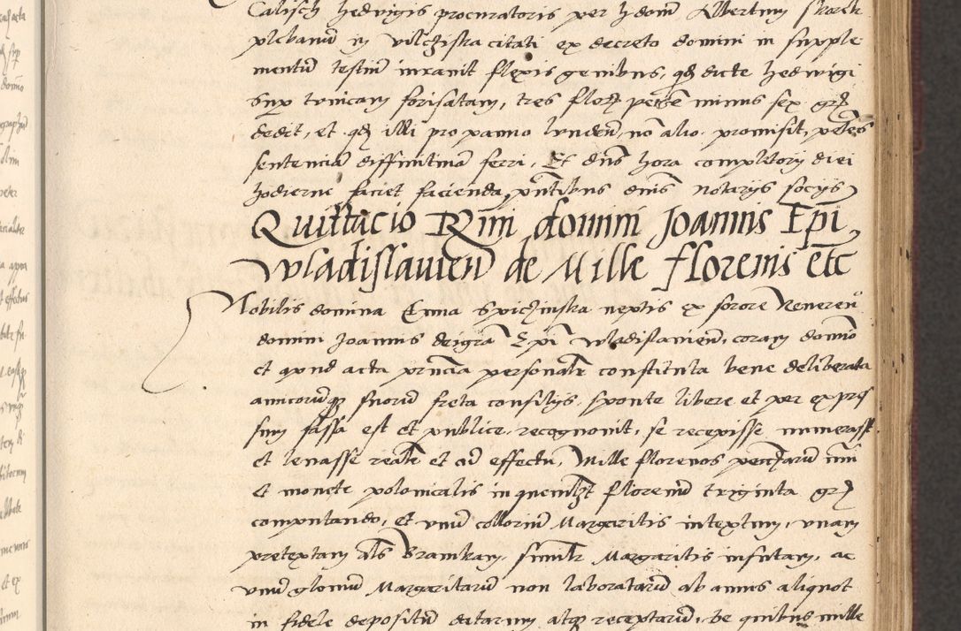 Zdjęcie nr 143 dla obiektu archiwalnego: Acta actorum, obligacionum sententiarumque tam interlocutoriarum quam diffinitivarum coram reverendo domino Thoma Roschnowsky canonico et officiali Cracoviensi generali ad annum Domini 1534, indicione septima, pontificatus sanctissimi in Christo patris domini et domini Clementis pape septimi, anno ipsius undecimo vel alias, ut dicitur vacante sede apostolica feliciter continuantur