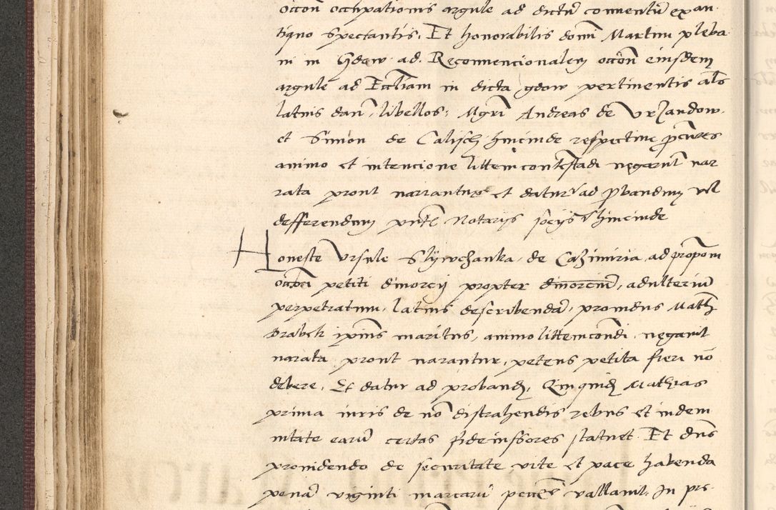 Zdjęcie nr 130 dla obiektu archiwalnego: Acta actorum, obligacionum sententiarumque tam interlocutoriarum quam diffinitivarum coram reverendo domino Thoma Roschnowsky canonico et officiali Cracoviensi generali ad annum Domini 1534, indicione septima, pontificatus sanctissimi in Christo patris domini et domini Clementis pape septimi, anno ipsius undecimo vel alias, ut dicitur vacante sede apostolica feliciter continuantur