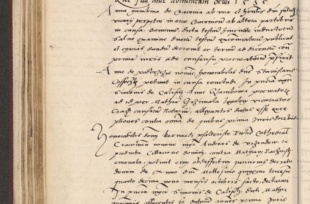 Zdjęcie nr 124 dla obiektu archiwalnego: Acta actorum, obligacionum sententiarumque tam interlocutoriarum quam diffinitivarum coram reverendo domino Thoma Roschnowsky canonico et officiali Cracoviensi generali ad annum Domini 1534, indicione septima, pontificatus sanctissimi in Christo patris domini et domini Clementis pape septimi, anno ipsius undecimo vel alias, ut dicitur vacante sede apostolica feliciter continuantur