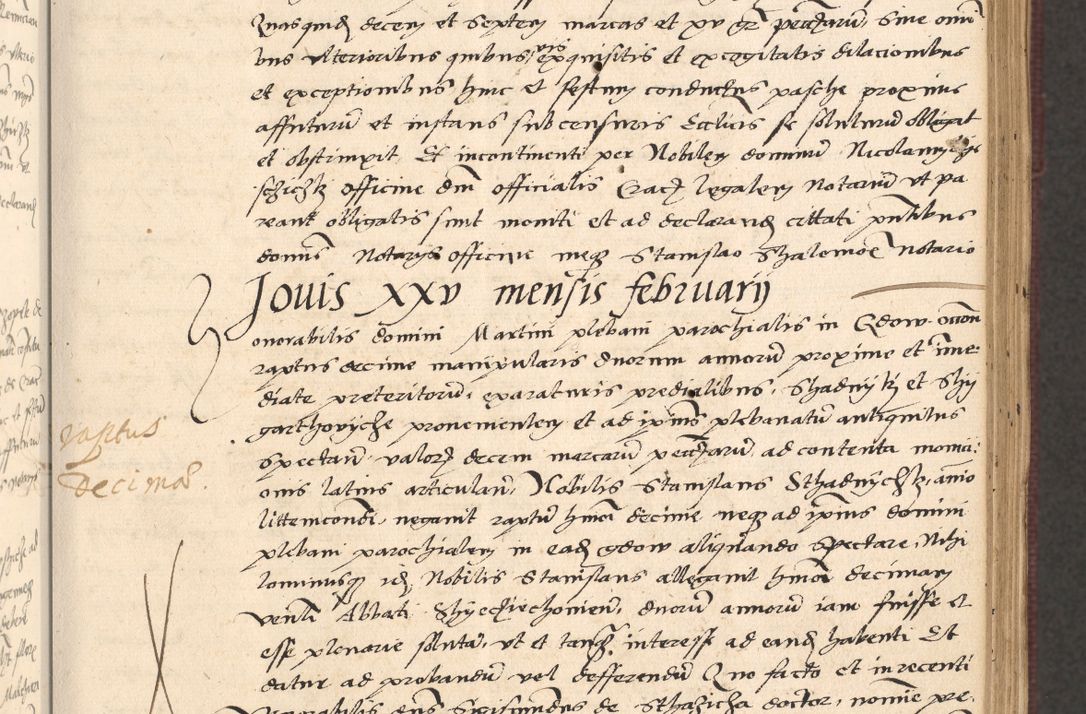 Zdjęcie nr 123 dla obiektu archiwalnego: Acta actorum, obligacionum sententiarumque tam interlocutoriarum quam diffinitivarum coram reverendo domino Thoma Roschnowsky canonico et officiali Cracoviensi generali ad annum Domini 1534, indicione septima, pontificatus sanctissimi in Christo patris domini et domini Clementis pape septimi, anno ipsius undecimo vel alias, ut dicitur vacante sede apostolica feliciter continuantur