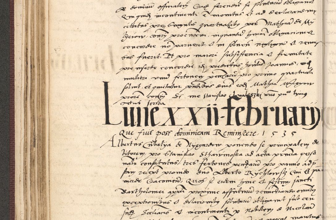 Zdjęcie nr 120 dla obiektu archiwalnego: Acta actorum, obligacionum sententiarumque tam interlocutoriarum quam diffinitivarum coram reverendo domino Thoma Roschnowsky canonico et officiali Cracoviensi generali ad annum Domini 1534, indicione septima, pontificatus sanctissimi in Christo patris domini et domini Clementis pape septimi, anno ipsius undecimo vel alias, ut dicitur vacante sede apostolica feliciter continuantur