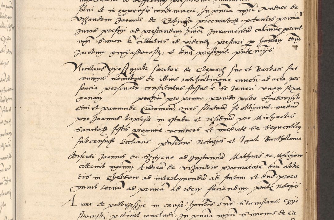 Zdjęcie nr 117 dla obiektu archiwalnego: Acta actorum, obligacionum sententiarumque tam interlocutoriarum quam diffinitivarum coram reverendo domino Thoma Roschnowsky canonico et officiali Cracoviensi generali ad annum Domini 1534, indicione septima, pontificatus sanctissimi in Christo patris domini et domini Clementis pape septimi, anno ipsius undecimo vel alias, ut dicitur vacante sede apostolica feliciter continuantur