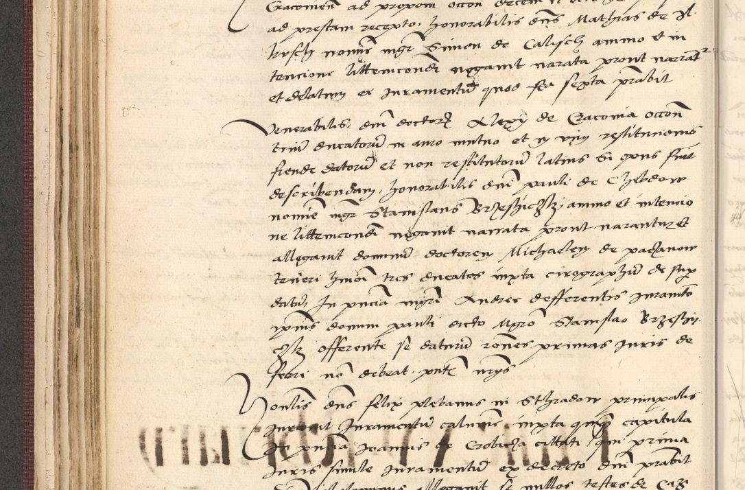 Zdjęcie nr 114 dla obiektu archiwalnego: Acta actorum, obligacionum sententiarumque tam interlocutoriarum quam diffinitivarum coram reverendo domino Thoma Roschnowsky canonico et officiali Cracoviensi generali ad annum Domini 1534, indicione septima, pontificatus sanctissimi in Christo patris domini et domini Clementis pape septimi, anno ipsius undecimo vel alias, ut dicitur vacante sede apostolica feliciter continuantur