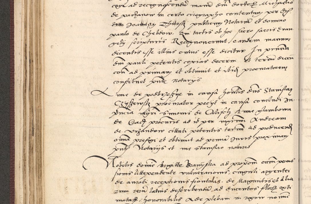 Zdjęcie nr 112 dla obiektu archiwalnego: Acta actorum, obligacionum sententiarumque tam interlocutoriarum quam diffinitivarum coram reverendo domino Thoma Roschnowsky canonico et officiali Cracoviensi generali ad annum Domini 1534, indicione septima, pontificatus sanctissimi in Christo patris domini et domini Clementis pape septimi, anno ipsius undecimo vel alias, ut dicitur vacante sede apostolica feliciter continuantur