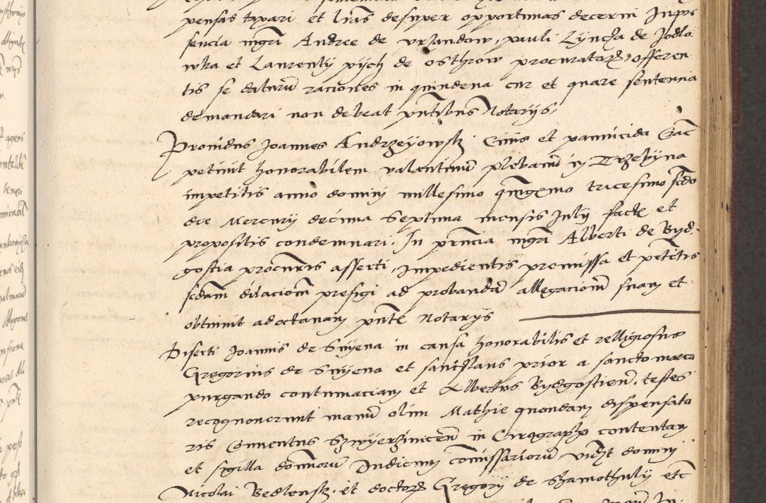 Zdjęcie nr 111 dla obiektu archiwalnego: Acta actorum, obligacionum sententiarumque tam interlocutoriarum quam diffinitivarum coram reverendo domino Thoma Roschnowsky canonico et officiali Cracoviensi generali ad annum Domini 1534, indicione septima, pontificatus sanctissimi in Christo patris domini et domini Clementis pape septimi, anno ipsius undecimo vel alias, ut dicitur vacante sede apostolica feliciter continuantur