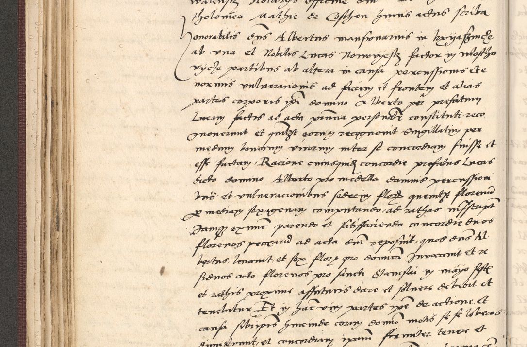 Zdjęcie nr 106 dla obiektu archiwalnego: Acta actorum, obligacionum sententiarumque tam interlocutoriarum quam diffinitivarum coram reverendo domino Thoma Roschnowsky canonico et officiali Cracoviensi generali ad annum Domini 1534, indicione septima, pontificatus sanctissimi in Christo patris domini et domini Clementis pape septimi, anno ipsius undecimo vel alias, ut dicitur vacante sede apostolica feliciter continuantur