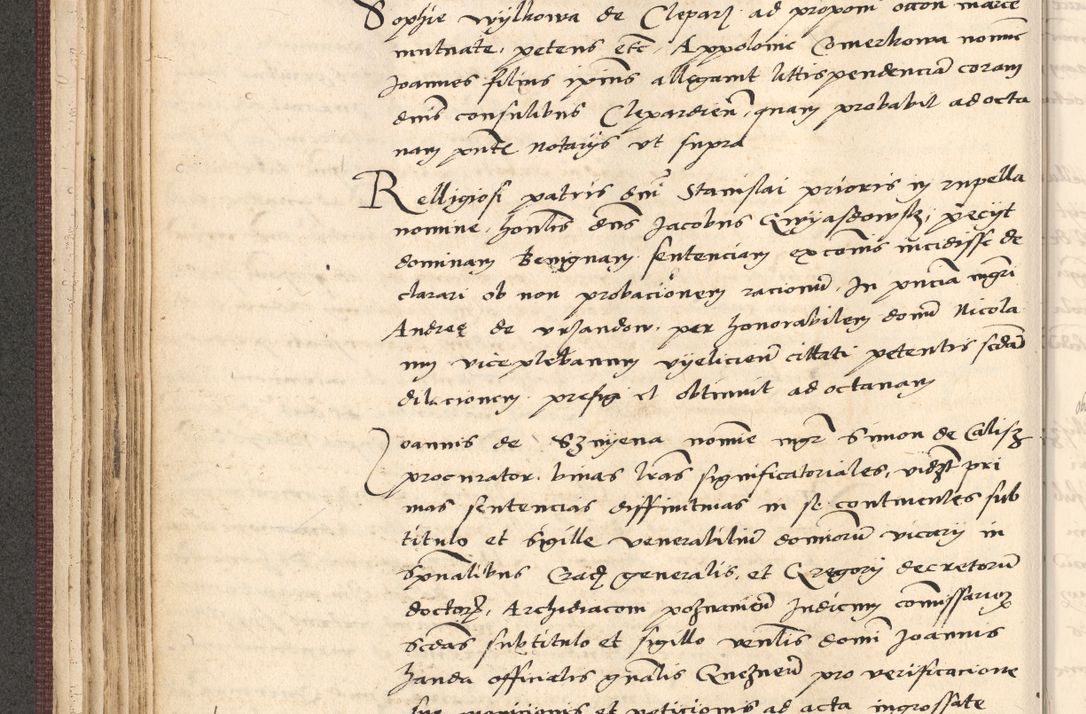 Zdjęcie nr 108 dla obiektu archiwalnego: Acta actorum, obligacionum sententiarumque tam interlocutoriarum quam diffinitivarum coram reverendo domino Thoma Roschnowsky canonico et officiali Cracoviensi generali ad annum Domini 1534, indicione septima, pontificatus sanctissimi in Christo patris domini et domini Clementis pape septimi, anno ipsius undecimo vel alias, ut dicitur vacante sede apostolica feliciter continuantur