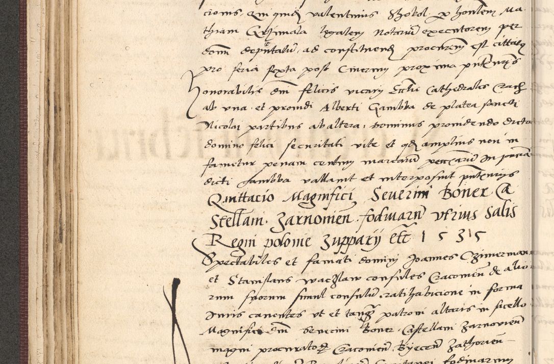 Zdjęcie nr 104 dla obiektu archiwalnego: Acta actorum, obligacionum sententiarumque tam interlocutoriarum quam diffinitivarum coram reverendo domino Thoma Roschnowsky canonico et officiali Cracoviensi generali ad annum Domini 1534, indicione septima, pontificatus sanctissimi in Christo patris domini et domini Clementis pape septimi, anno ipsius undecimo vel alias, ut dicitur vacante sede apostolica feliciter continuantur
