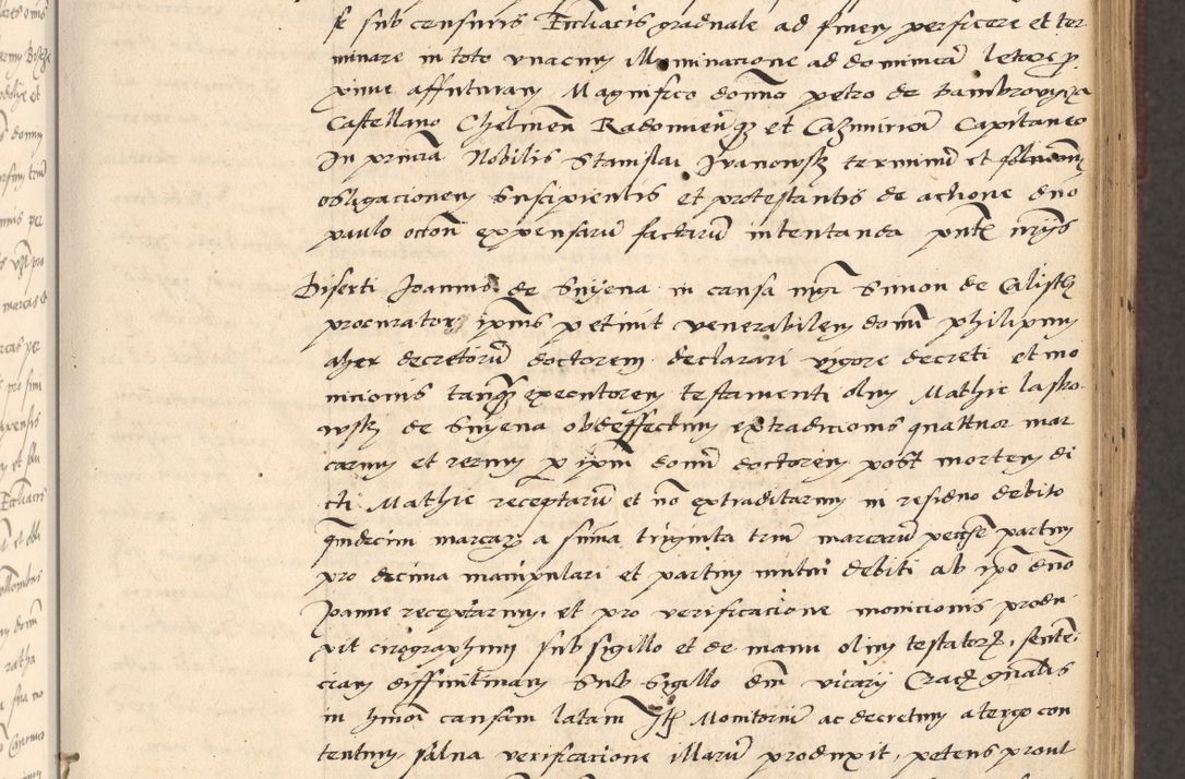 Zdjęcie nr 99 dla obiektu archiwalnego: Acta actorum, obligacionum sententiarumque tam interlocutoriarum quam diffinitivarum coram reverendo domino Thoma Roschnowsky canonico et officiali Cracoviensi generali ad annum Domini 1534, indicione septima, pontificatus sanctissimi in Christo patris domini et domini Clementis pape septimi, anno ipsius undecimo vel alias, ut dicitur vacante sede apostolica feliciter continuantur