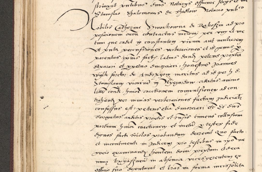 Zdjęcie nr 96 dla obiektu archiwalnego: Acta actorum, obligacionum sententiarumque tam interlocutoriarum quam diffinitivarum coram reverendo domino Thoma Roschnowsky canonico et officiali Cracoviensi generali ad annum Domini 1534, indicione septima, pontificatus sanctissimi in Christo patris domini et domini Clementis pape septimi, anno ipsius undecimo vel alias, ut dicitur vacante sede apostolica feliciter continuantur
