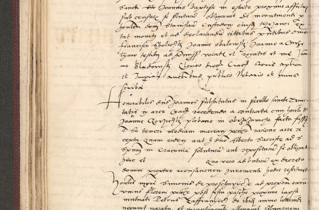 Zdjęcie nr 92 dla obiektu archiwalnego: Acta actorum, obligacionum sententiarumque tam interlocutoriarum quam diffinitivarum coram reverendo domino Thoma Roschnowsky canonico et officiali Cracoviensi generali ad annum Domini 1534, indicione septima, pontificatus sanctissimi in Christo patris domini et domini Clementis pape septimi, anno ipsius undecimo vel alias, ut dicitur vacante sede apostolica feliciter continuantur