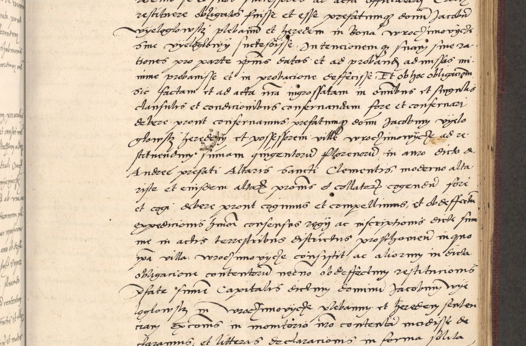 Zdjęcie nr 87 dla obiektu archiwalnego: Acta actorum, obligacionum sententiarumque tam interlocutoriarum quam diffinitivarum coram reverendo domino Thoma Roschnowsky canonico et officiali Cracoviensi generali ad annum Domini 1534, indicione septima, pontificatus sanctissimi in Christo patris domini et domini Clementis pape septimi, anno ipsius undecimo vel alias, ut dicitur vacante sede apostolica feliciter continuantur