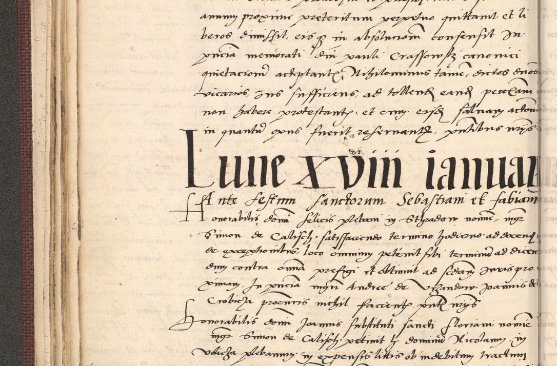 Zdjęcie nr 84 dla obiektu archiwalnego: Acta actorum, obligacionum sententiarumque tam interlocutoriarum quam diffinitivarum coram reverendo domino Thoma Roschnowsky canonico et officiali Cracoviensi generali ad annum Domini 1534, indicione septima, pontificatus sanctissimi in Christo patris domini et domini Clementis pape septimi, anno ipsius undecimo vel alias, ut dicitur vacante sede apostolica feliciter continuantur