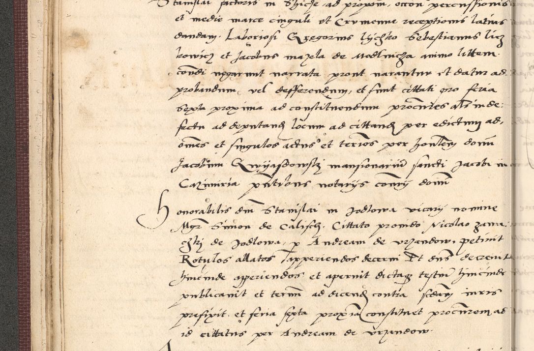 Zdjęcie nr 56 dla obiektu archiwalnego: Acta actorum, obligacionum sententiarumque tam interlocutoriarum quam diffinitivarum coram reverendo domino Thoma Roschnowsky canonico et officiali Cracoviensi generali ad annum Domini 1534, indicione septima, pontificatus sanctissimi in Christo patris domini et domini Clementis pape septimi, anno ipsius undecimo vel alias, ut dicitur vacante sede apostolica feliciter continuantur