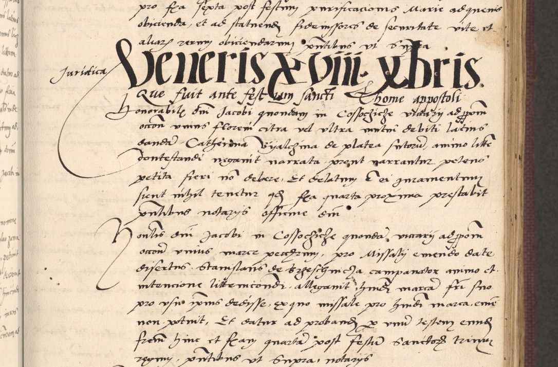 Zdjęcie nr 57 dla obiektu archiwalnego: Acta actorum, obligacionum sententiarumque tam interlocutoriarum quam diffinitivarum coram reverendo domino Thoma Roschnowsky canonico et officiali Cracoviensi generali ad annum Domini 1534, indicione septima, pontificatus sanctissimi in Christo patris domini et domini Clementis pape septimi, anno ipsius undecimo vel alias, ut dicitur vacante sede apostolica feliciter continuantur