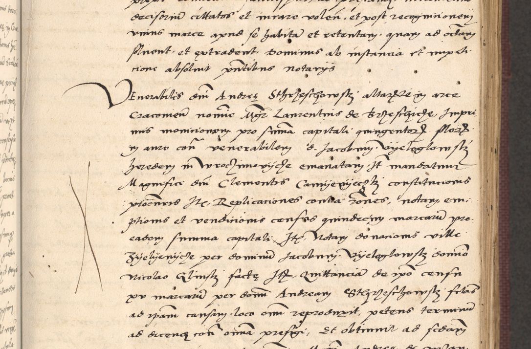 Zdjęcie nr 53 dla obiektu archiwalnego: Acta actorum, obligacionum sententiarumque tam interlocutoriarum quam diffinitivarum coram reverendo domino Thoma Roschnowsky canonico et officiali Cracoviensi generali ad annum Domini 1534, indicione septima, pontificatus sanctissimi in Christo patris domini et domini Clementis pape septimi, anno ipsius undecimo vel alias, ut dicitur vacante sede apostolica feliciter continuantur