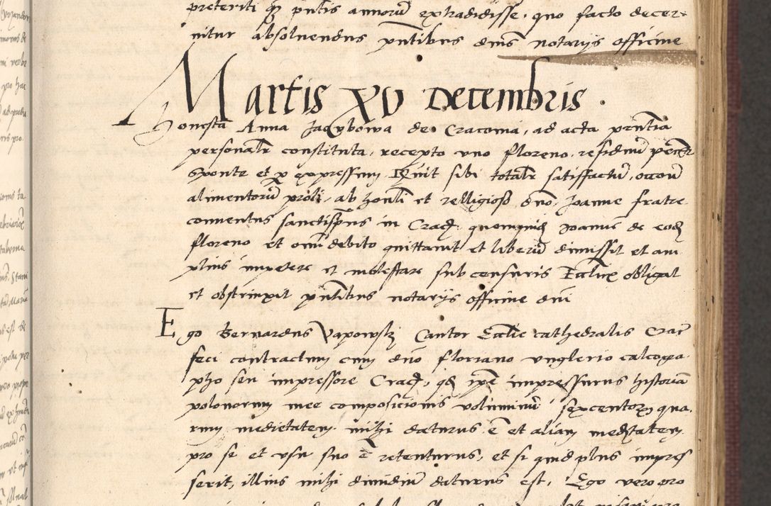 Zdjęcie nr 55 dla obiektu archiwalnego: Acta actorum, obligacionum sententiarumque tam interlocutoriarum quam diffinitivarum coram reverendo domino Thoma Roschnowsky canonico et officiali Cracoviensi generali ad annum Domini 1534, indicione septima, pontificatus sanctissimi in Christo patris domini et domini Clementis pape septimi, anno ipsius undecimo vel alias, ut dicitur vacante sede apostolica feliciter continuantur