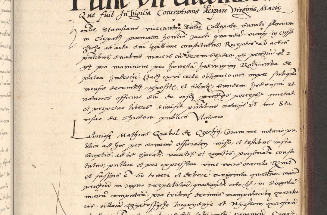 Zdjęcie nr 47 dla obiektu archiwalnego: Acta actorum, obligacionum sententiarumque tam interlocutoriarum quam diffinitivarum coram reverendo domino Thoma Roschnowsky canonico et officiali Cracoviensi generali ad annum Domini 1534, indicione septima, pontificatus sanctissimi in Christo patris domini et domini Clementis pape septimi, anno ipsius undecimo vel alias, ut dicitur vacante sede apostolica feliciter continuantur