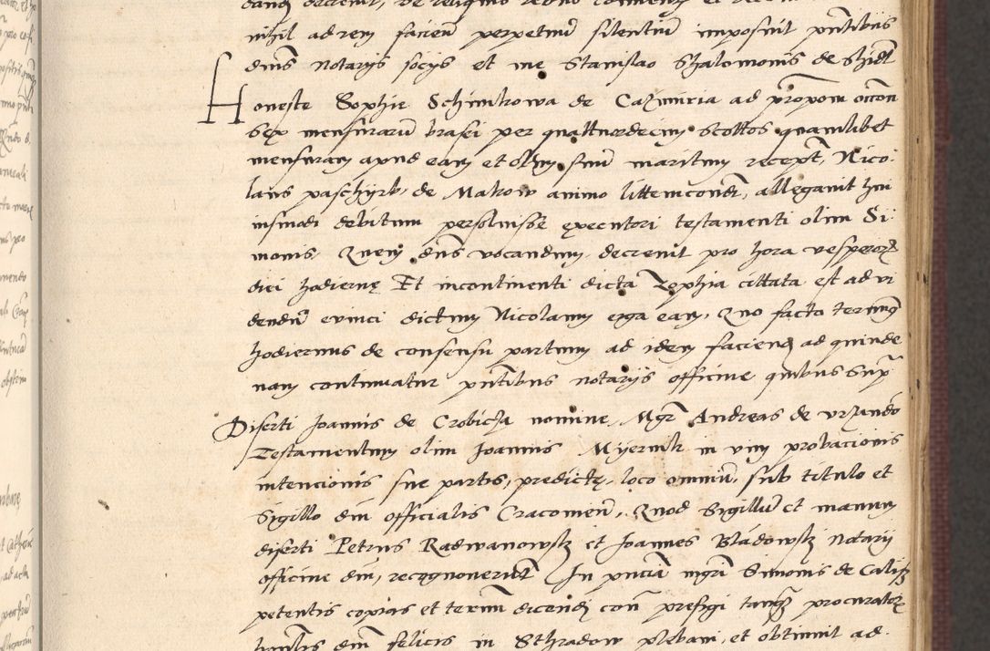 Zdjęcie nr 45 dla obiektu archiwalnego: Acta actorum, obligacionum sententiarumque tam interlocutoriarum quam diffinitivarum coram reverendo domino Thoma Roschnowsky canonico et officiali Cracoviensi generali ad annum Domini 1534, indicione septima, pontificatus sanctissimi in Christo patris domini et domini Clementis pape septimi, anno ipsius undecimo vel alias, ut dicitur vacante sede apostolica feliciter continuantur