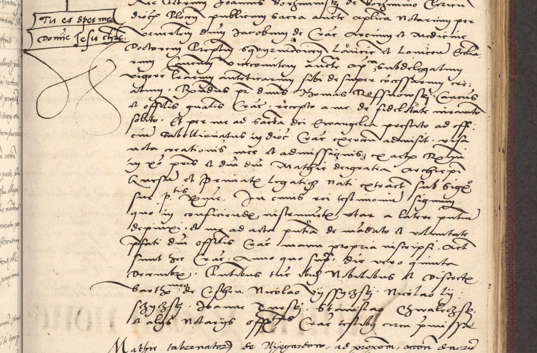 Zdjęcie nr 39 dla obiektu archiwalnego: Acta actorum, obligacionum sententiarumque tam interlocutoriarum quam diffinitivarum coram reverendo domino Thoma Roschnowsky canonico et officiali Cracoviensi generali ad annum Domini 1534, indicione septima, pontificatus sanctissimi in Christo patris domini et domini Clementis pape septimi, anno ipsius undecimo vel alias, ut dicitur vacante sede apostolica feliciter continuantur
