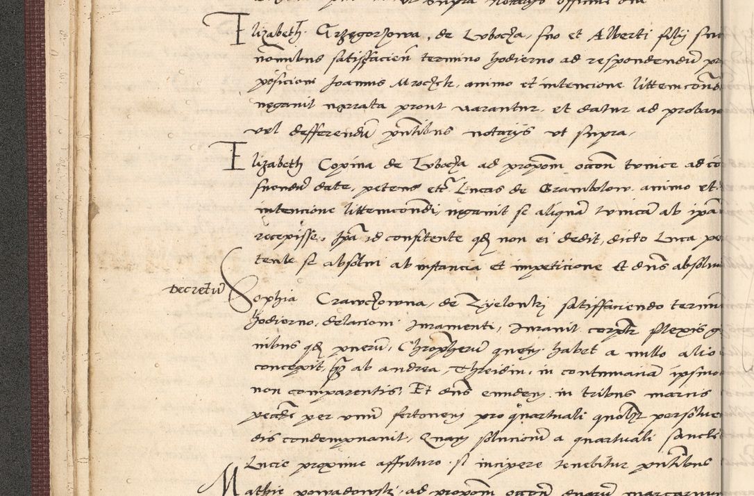 Zdjęcie nr 36 dla obiektu archiwalnego: Acta actorum, obligacionum sententiarumque tam interlocutoriarum quam diffinitivarum coram reverendo domino Thoma Roschnowsky canonico et officiali Cracoviensi generali ad annum Domini 1534, indicione septima, pontificatus sanctissimi in Christo patris domini et domini Clementis pape septimi, anno ipsius undecimo vel alias, ut dicitur vacante sede apostolica feliciter continuantur