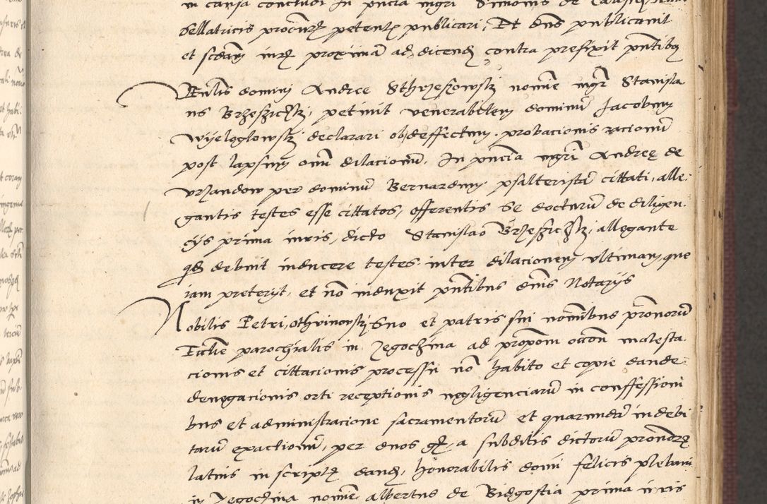 Zdjęcie nr 35 dla obiektu archiwalnego: Acta actorum, obligacionum sententiarumque tam interlocutoriarum quam diffinitivarum coram reverendo domino Thoma Roschnowsky canonico et officiali Cracoviensi generali ad annum Domini 1534, indicione septima, pontificatus sanctissimi in Christo patris domini et domini Clementis pape septimi, anno ipsius undecimo vel alias, ut dicitur vacante sede apostolica feliciter continuantur