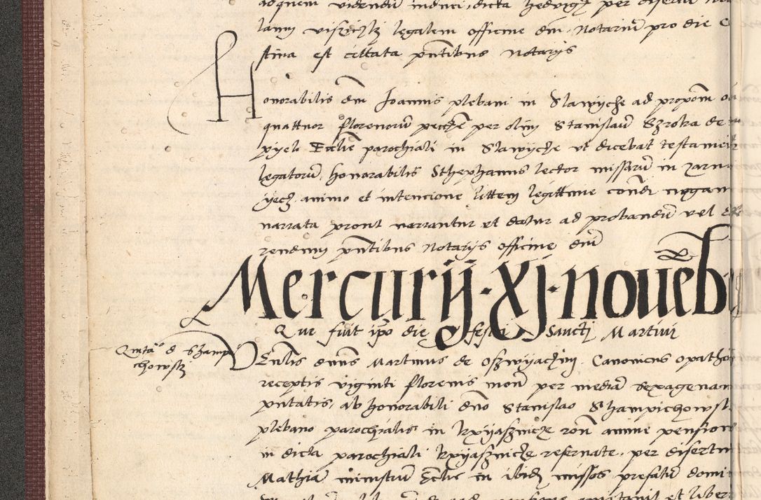 Zdjęcie nr 24 dla obiektu archiwalnego: Acta actorum, obligacionum sententiarumque tam interlocutoriarum quam diffinitivarum coram reverendo domino Thoma Roschnowsky canonico et officiali Cracoviensi generali ad annum Domini 1534, indicione septima, pontificatus sanctissimi in Christo patris domini et domini Clementis pape septimi, anno ipsius undecimo vel alias, ut dicitur vacante sede apostolica feliciter continuantur