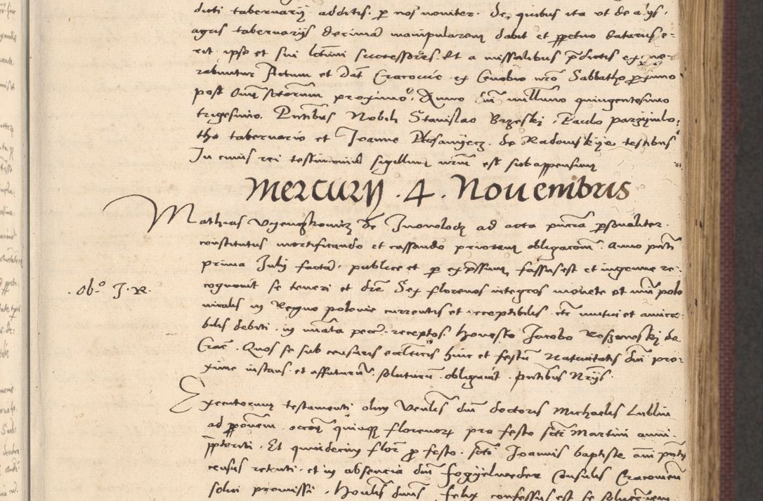 Zdjęcie nr 15 dla obiektu archiwalnego: Acta actorum, obligacionum sententiarumque tam interlocutoriarum quam diffinitivarum coram reverendo domino Thoma Roschnowsky canonico et officiali Cracoviensi generali ad annum Domini 1534, indicione septima, pontificatus sanctissimi in Christo patris domini et domini Clementis pape septimi, anno ipsius undecimo vel alias, ut dicitur vacante sede apostolica feliciter continuantur