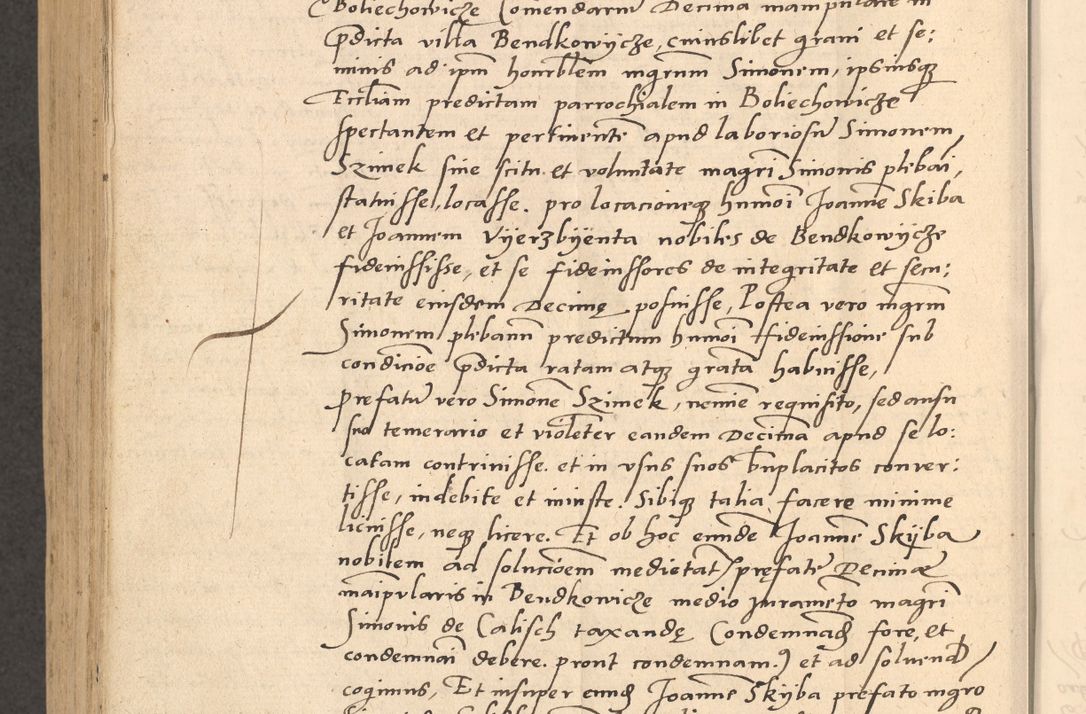 Zdjęcie nr 931 dla obiektu archiwalnego: Acta actorum causarum, sentenciarum et obligationum coram reverendo patre domino Thoma Roznowski canonico et reverendissimi in Christo patris et domini domini Patri Dei gratia Cracoviensis. Sabbato, 26 Octobris in ecclesiam suam solenniter recepti officialis generalis Cracoviensis dinita administratura, qua fungebatur post mortem reverendissimi olim felicis recordationis domini Joannis Choiecki episcopi Cracoviensis et Regni Polonie cancelarii anno presenti currenti videlicet 1538, die 11 Marcii Piotrcovie in comiciis celebratis circiter 23 horam defuncti sepulto corpore nona eiusdemque obsequiis X respective Aprilis peractis electo sub indictione XI, pontificatu vero sanctissimi in Christo patris et domini nostri domini Pauli divina providencia pape tercii foeliciter moderni, anno quarto, incepta felicibus auspiciis continuantur ordine processu infrascripto