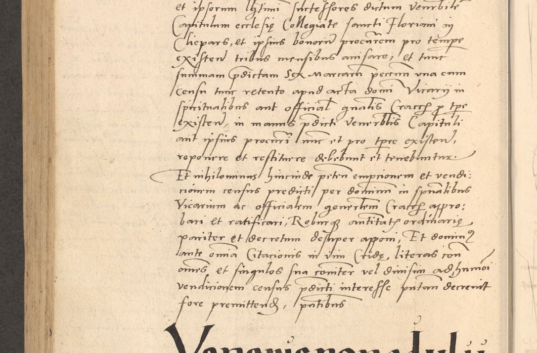 Zdjęcie nr 921 dla obiektu archiwalnego: Acta actorum causarum, sentenciarum et obligationum coram reverendo patre domino Thoma Roznowski canonico et reverendissimi in Christo patris et domini domini Patri Dei gratia Cracoviensis. Sabbato, 26 Octobris in ecclesiam suam solenniter recepti officialis generalis Cracoviensis dinita administratura, qua fungebatur post mortem reverendissimi olim felicis recordationis domini Joannis Choiecki episcopi Cracoviensis et Regni Polonie cancelarii anno presenti currenti videlicet 1538, die 11 Marcii Piotrcovie in comiciis celebratis circiter 23 horam defuncti sepulto corpore nona eiusdemque obsequiis X respective Aprilis peractis electo sub indictione XI, pontificatu vero sanctissimi in Christo patris et domini nostri domini Pauli divina providencia pape tercii foeliciter moderni, anno quarto, incepta felicibus auspiciis continuantur ordine processu infrascripto