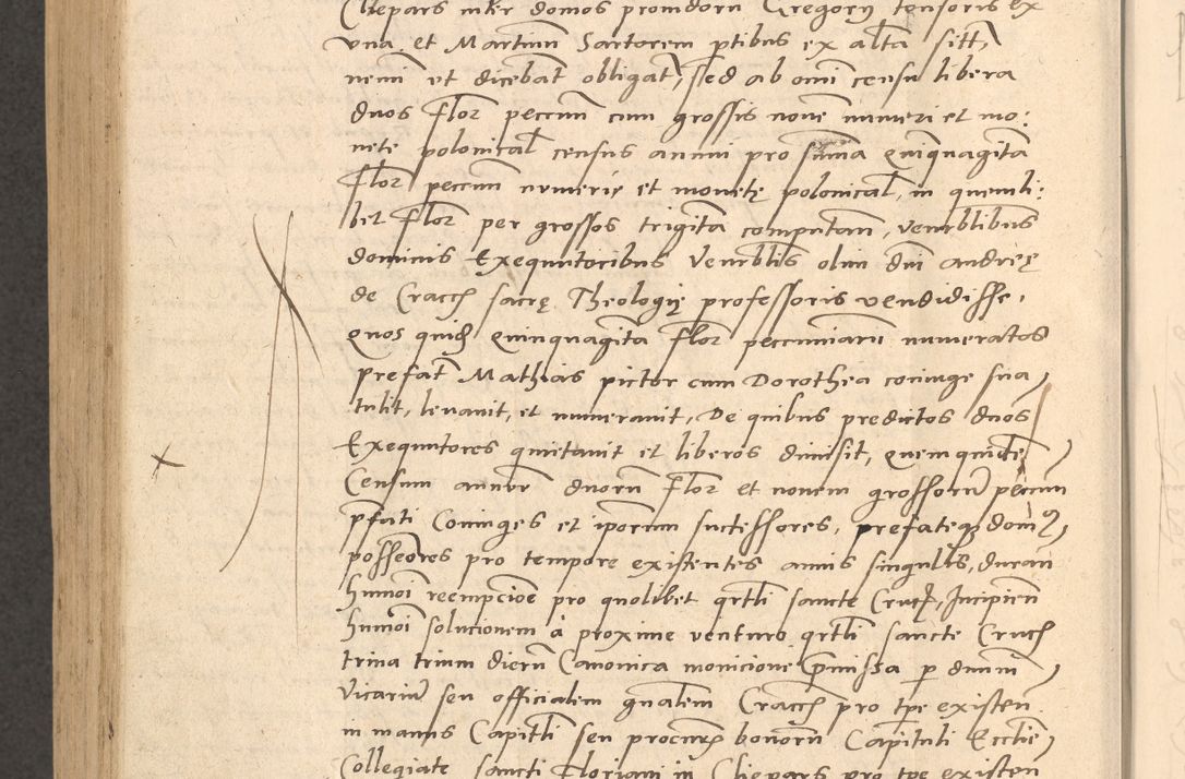 Zdjęcie nr 919 dla obiektu archiwalnego: Acta actorum causarum, sentenciarum et obligationum coram reverendo patre domino Thoma Roznowski canonico et reverendissimi in Christo patris et domini domini Patri Dei gratia Cracoviensis. Sabbato, 26 Octobris in ecclesiam suam solenniter recepti officialis generalis Cracoviensis dinita administratura, qua fungebatur post mortem reverendissimi olim felicis recordationis domini Joannis Choiecki episcopi Cracoviensis et Regni Polonie cancelarii anno presenti currenti videlicet 1538, die 11 Marcii Piotrcovie in comiciis celebratis circiter 23 horam defuncti sepulto corpore nona eiusdemque obsequiis X respective Aprilis peractis electo sub indictione XI, pontificatu vero sanctissimi in Christo patris et domini nostri domini Pauli divina providencia pape tercii foeliciter moderni, anno quarto, incepta felicibus auspiciis continuantur ordine processu infrascripto