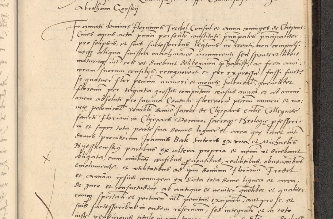 Zdjęcie nr 914 dla obiektu archiwalnego: Acta actorum causarum, sentenciarum et obligationum coram reverendo patre domino Thoma Roznowski canonico et reverendissimi in Christo patris et domini domini Patri Dei gratia Cracoviensis. Sabbato, 26 Octobris in ecclesiam suam solenniter recepti officialis generalis Cracoviensis dinita administratura, qua fungebatur post mortem reverendissimi olim felicis recordationis domini Joannis Choiecki episcopi Cracoviensis et Regni Polonie cancelarii anno presenti currenti videlicet 1538, die 11 Marcii Piotrcovie in comiciis celebratis circiter 23 horam defuncti sepulto corpore nona eiusdemque obsequiis X respective Aprilis peractis electo sub indictione XI, pontificatu vero sanctissimi in Christo patris et domini nostri domini Pauli divina providencia pape tercii foeliciter moderni, anno quarto, incepta felicibus auspiciis continuantur ordine processu infrascripto