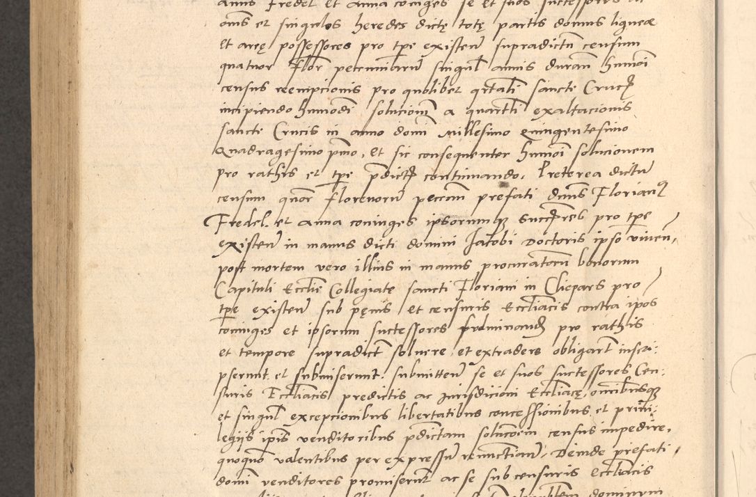 Zdjęcie nr 915 dla obiektu archiwalnego: Acta actorum causarum, sentenciarum et obligationum coram reverendo patre domino Thoma Roznowski canonico et reverendissimi in Christo patris et domini domini Patri Dei gratia Cracoviensis. Sabbato, 26 Octobris in ecclesiam suam solenniter recepti officialis generalis Cracoviensis dinita administratura, qua fungebatur post mortem reverendissimi olim felicis recordationis domini Joannis Choiecki episcopi Cracoviensis et Regni Polonie cancelarii anno presenti currenti videlicet 1538, die 11 Marcii Piotrcovie in comiciis celebratis circiter 23 horam defuncti sepulto corpore nona eiusdemque obsequiis X respective Aprilis peractis electo sub indictione XI, pontificatu vero sanctissimi in Christo patris et domini nostri domini Pauli divina providencia pape tercii foeliciter moderni, anno quarto, incepta felicibus auspiciis continuantur ordine processu infrascripto