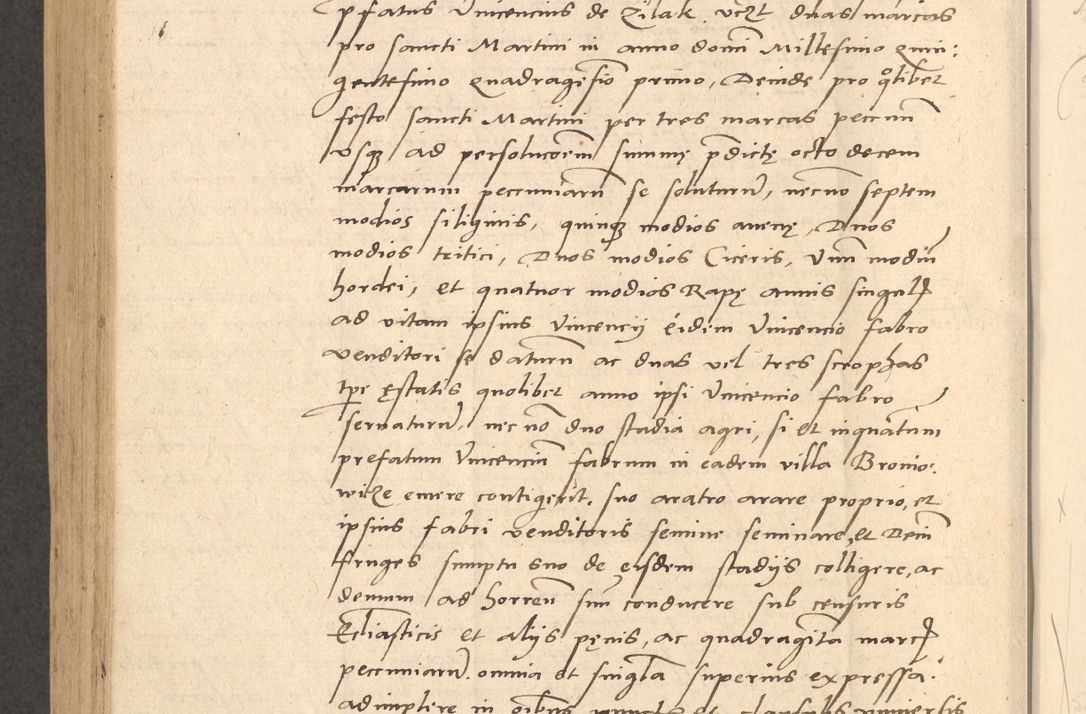 Zdjęcie nr 913 dla obiektu archiwalnego: Acta actorum causarum, sentenciarum et obligationum coram reverendo patre domino Thoma Roznowski canonico et reverendissimi in Christo patris et domini domini Patri Dei gratia Cracoviensis. Sabbato, 26 Octobris in ecclesiam suam solenniter recepti officialis generalis Cracoviensis dinita administratura, qua fungebatur post mortem reverendissimi olim felicis recordationis domini Joannis Choiecki episcopi Cracoviensis et Regni Polonie cancelarii anno presenti currenti videlicet 1538, die 11 Marcii Piotrcovie in comiciis celebratis circiter 23 horam defuncti sepulto corpore nona eiusdemque obsequiis X respective Aprilis peractis electo sub indictione XI, pontificatu vero sanctissimi in Christo patris et domini nostri domini Pauli divina providencia pape tercii foeliciter moderni, anno quarto, incepta felicibus auspiciis continuantur ordine processu infrascripto